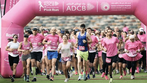 Pink Fun Run at Yas Island for Breast Cancer awareness month