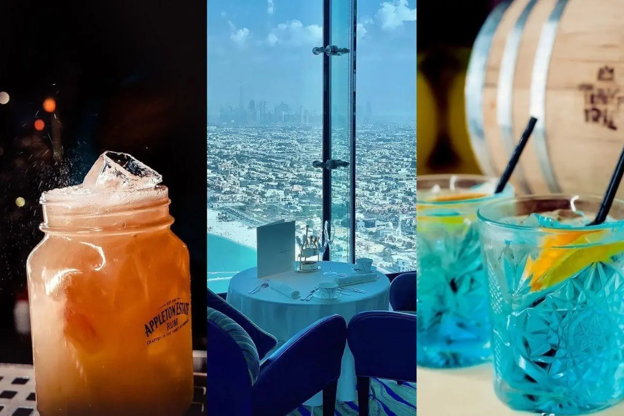 Rooftop bars in Dubai with Burj view